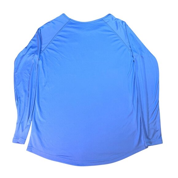 Reel Life Mens Sun Ray Defender Long Sleeve Swim Rash Guard Blue UPF 50+ Size XL - Picture 2 of 6